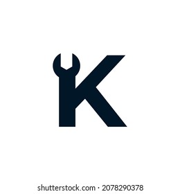 Inspiración en el diseño del logotipo del logotipo K de la letra inicial