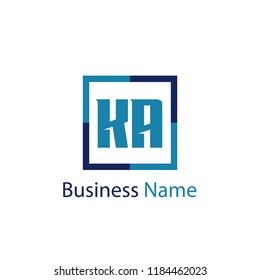 Initial Letter KA Logo Template Design