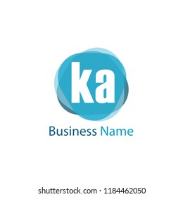 Initial Letter KA Logo Template Design