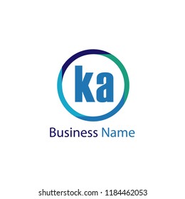 Initial Letter KA Logo Template Design