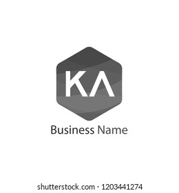 Initial Letter KA Logo Template Design
