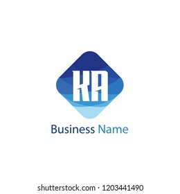 Initial Letter KA Logo Template Design
