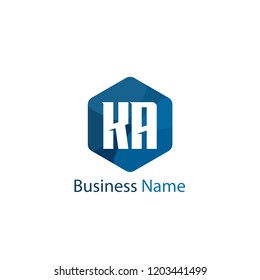 Initial Letter KA Logo Template Design