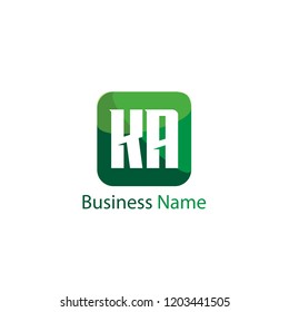 Initial Letter KA Logo Template Design