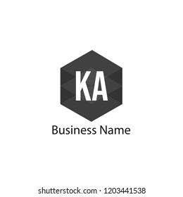 Initial Letter KA Logo Template Design