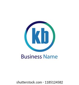 Initial Letter KB Logo Template Design