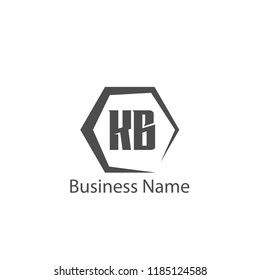 Initial Letter KB Logo Template Design