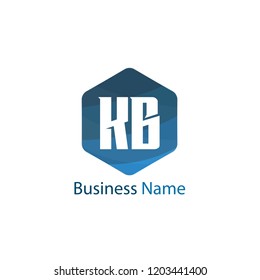 Initial Letter KB Logo Template Design