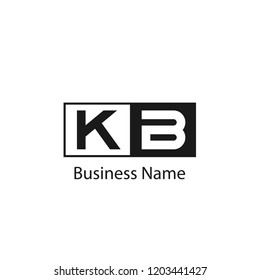 Initial Letter KB Logo Template Design
