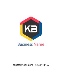 Initial Letter KB Logo Template Design