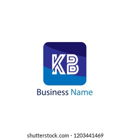 Initial Letter KB Logo Template Design