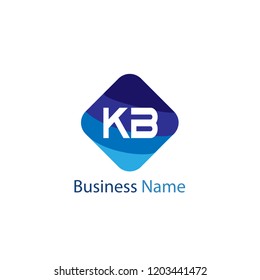 Initial Letter KB Logo Template Design