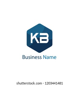 Initial Letter KB Logo Template Design