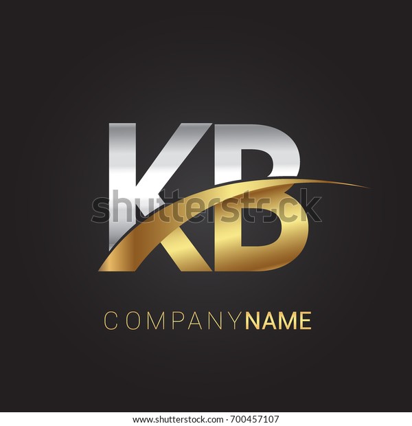 Initial Letter Kb Logotype Company Name Stock Vector (Royalty Free