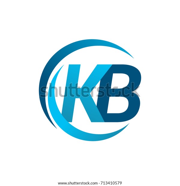 Initial Letter Kb Logotype Company Name Stock Vector (Royalty Free