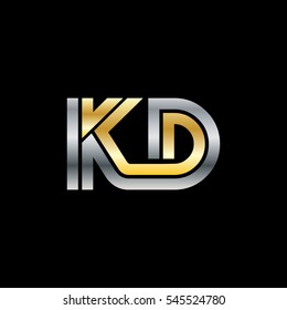 Initial Letter KD Linked Design Logo