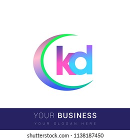 Initial Letter Kd Logotype Company Name Stock Vector (Royalty Free ...