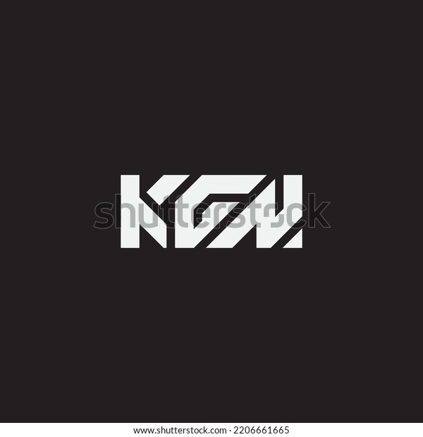 Initial Letter Kgn Monogram Logo Template Stock Vector (Royalty Free ...