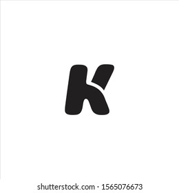 Initial letter kh and hk logo template design vector