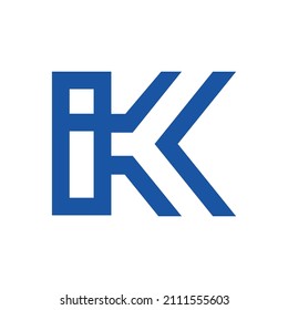 Initial letter ki logo vector design template.