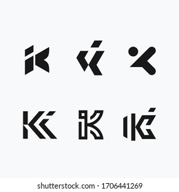 initial letter ki logotype company name , modern logo concept. vector logo for business and company identity.