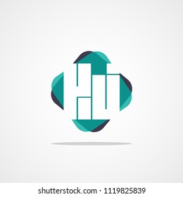 Initial Letter KJ Logo Template