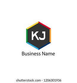 Initial Letter KJ Logo Template design