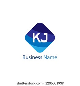 Initial Letter KJ Logo Template design