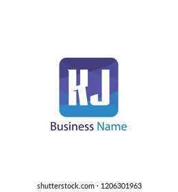 Initial Letter KJ Logo Template design