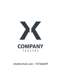 Initial Letter KK Design Logo