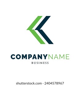 Initial Letter KK Icon Logo Design Template
