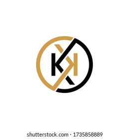Initial Letter KK Logo Design Template Vector