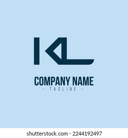 Initial Letter KL Design Logo