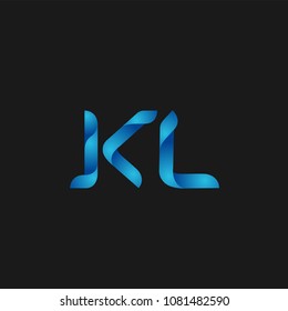 Initial Letter KL Logo Design
