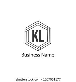 Initial Letter KL Logo Template