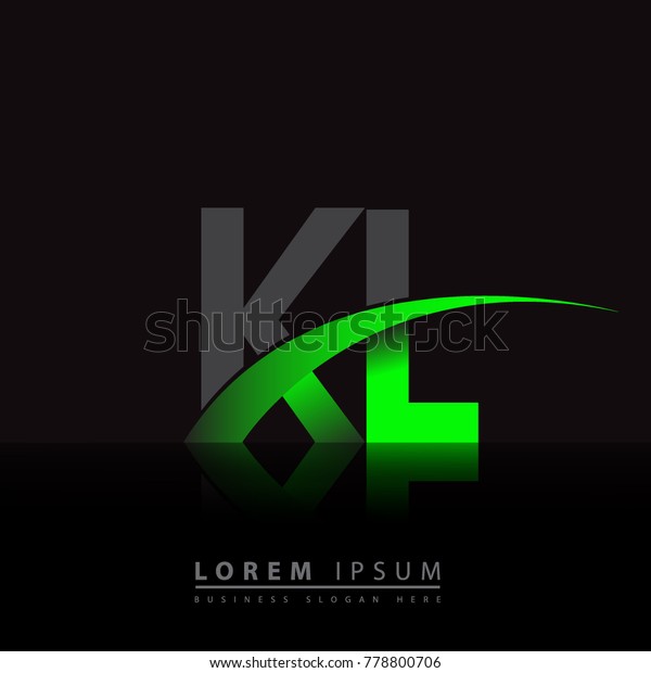 Initial Letter Kl Logotype Company Name Stock Vector (Royalty Free