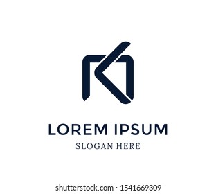 Initial letter KN logo. Modern vector design template. Vector illustration
letter icon. Isolated on white background. Abstract logo vector for business.