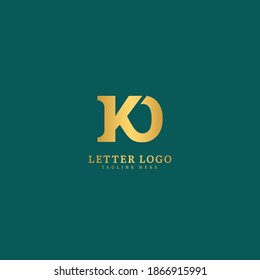 Initial Letter KO logotype company name monogram design for Company and Business logo.