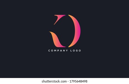Initial Letter KO oder OK Logo Design Vektorvorlage. Vektorgrafik des kreativen abstrakten KO-Logo-Designs