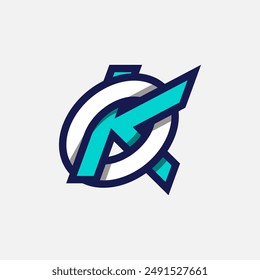 Initial Letter KO or OK Logo, Monogram Logo letter K with O combination, design logo template element, vector illustration