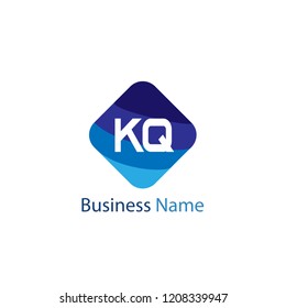 Initial Letter KQ Logo Design