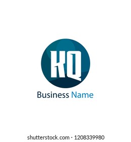 Initial Letter KQ Logo Design