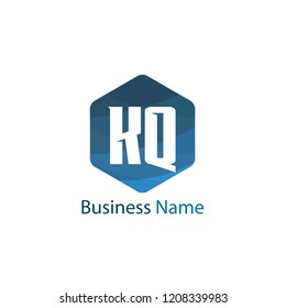 Initial Letter KQ Logo Design