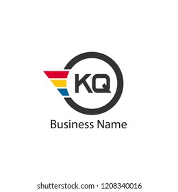 Initial Letter KQ Logo Design