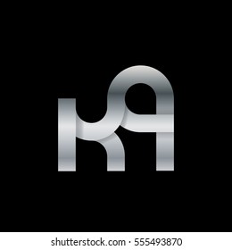 Initial Letter KQ Rounded Lowercase Logo