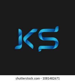 Initial Letter KS Logo Design