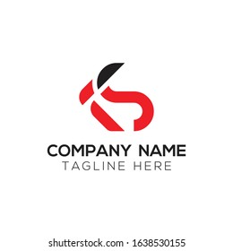 Initial Letter KS Logo Design vector Template. Creative Abstract KS Logo Vector Illustration