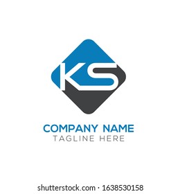 Initial Letter KS Logo Design vector Template. Creative Abstract KS Logo Vector Illustration