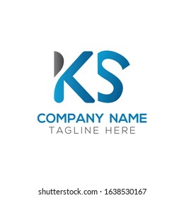 Initial Letter KS Logo Design vector Template. Creative Abstract KS Logo Vector Illustration