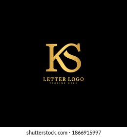 Initial Letter KS logotype company name monogram design for Company and Business logo.